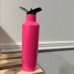 BRYMATE INSULATED WATER BOTTLE PINK HOLDS 25OZ OF LIQUID HOT OR COLD sip straw